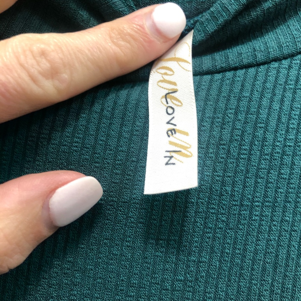 Teal green high low dress - Picture 2 of 4